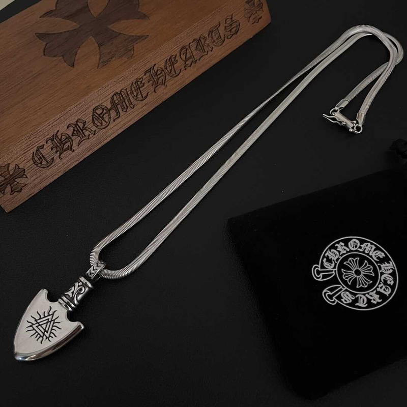 Ch*0me heart shield pendant necklace