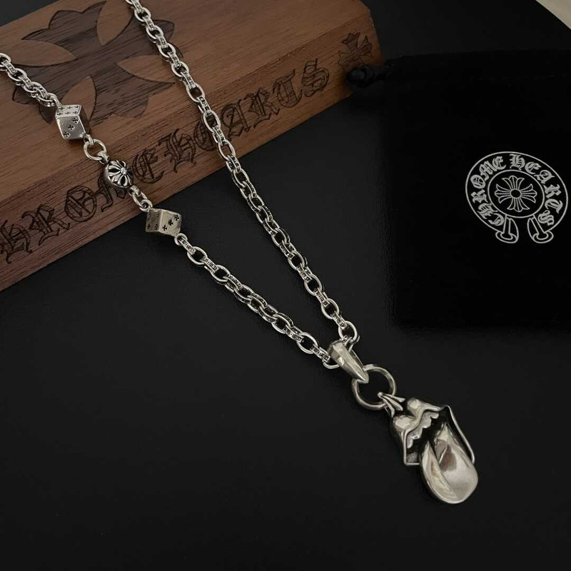 Ch*0me heart classic logo necklace