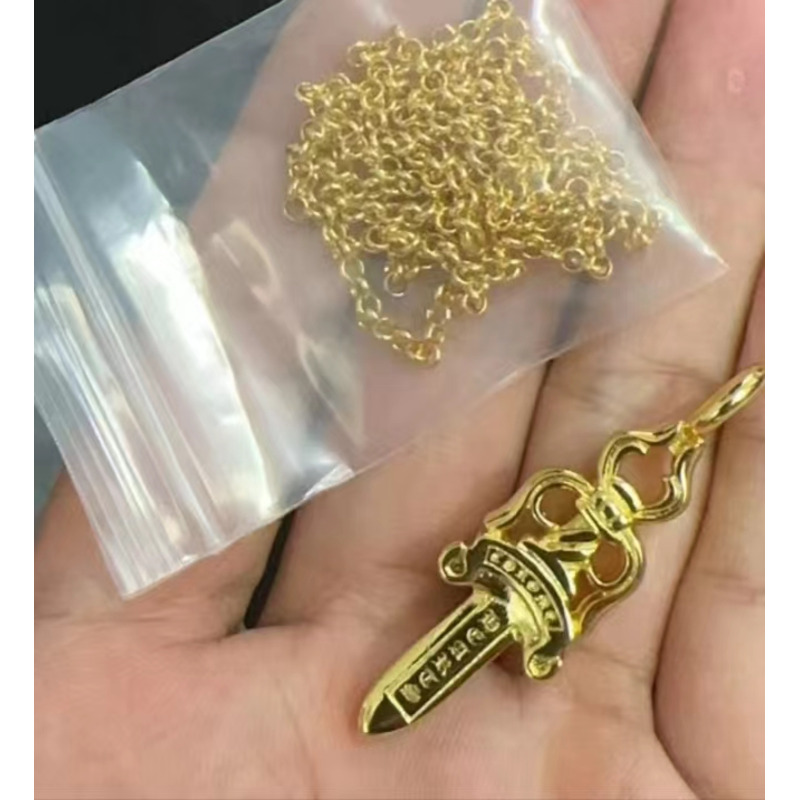 Ch*0me heart necklace gold